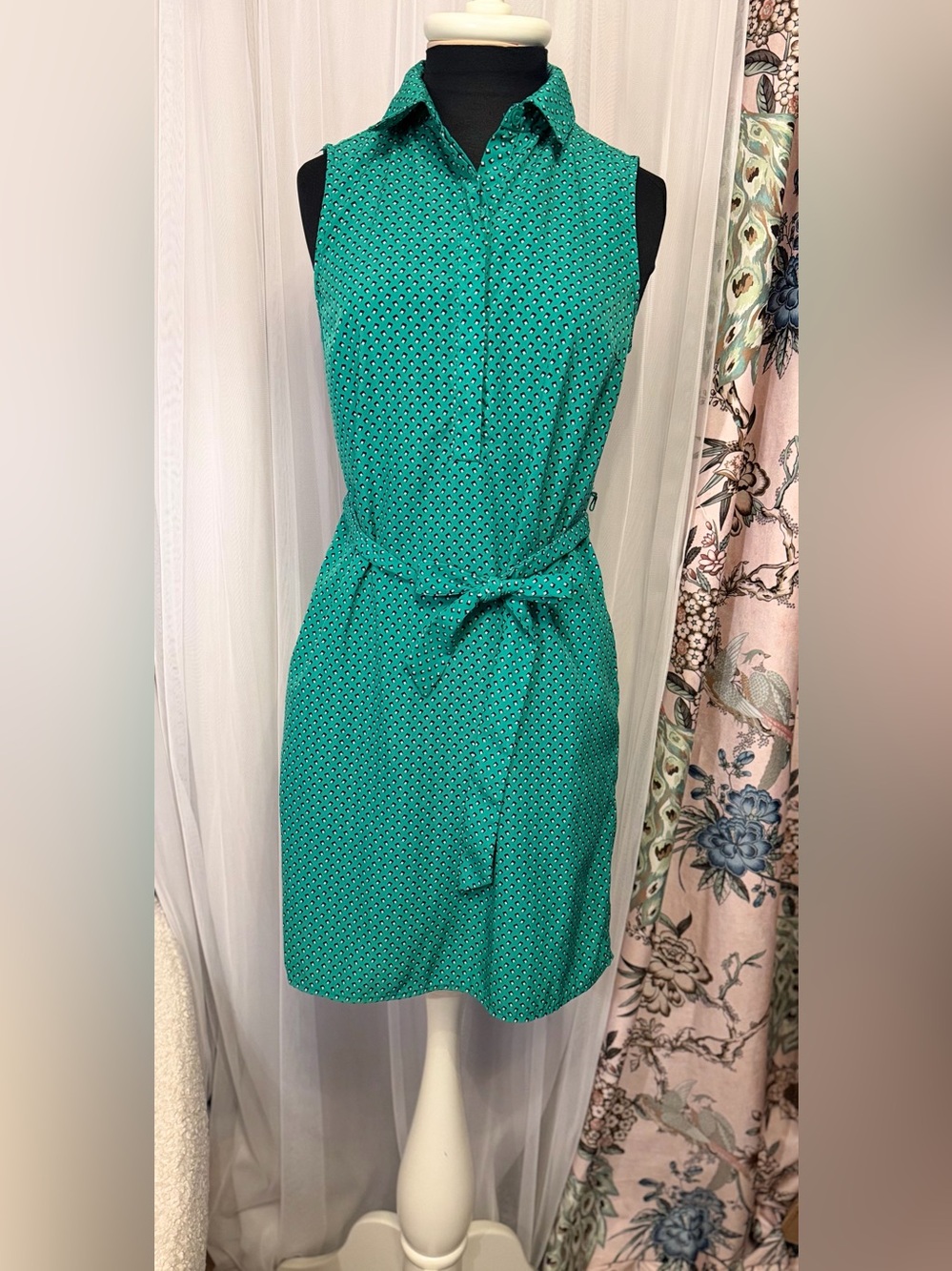 💚 Banana Republic Sleeveless Belted Shirt Dress – Size 0